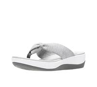 Clarks Women's Arla Glison Flip Flop, Grey Heather Fabric, 7 M US