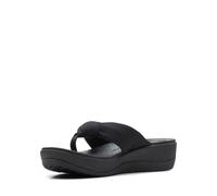 Clarks Women's Arla Glison Sandal, Black/Black, 7