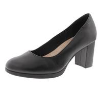 Clarks Women's Bayla Skip Pump, Cuir Noir, 39 EU
