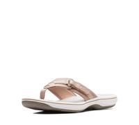 Clarks Femme Breeze Sea Tongues, Taupe synthétique, 43 EU