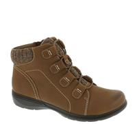 Clarks Women's Carleigh Jade Ankle Boot, Dark Tan Nubuck, 8