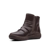 Clarks Women's Caroline Orchid Ankle Boot, Dark Brown, 7.5