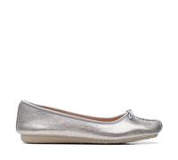 Clarks Femme Freckle Ice Ballerines, Argenté, 37 EU