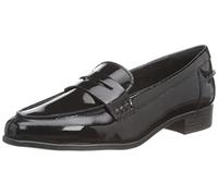 Clarks Femme Hamble Loafer Mocassin de Style Conduite, Black Pat, 41 EU