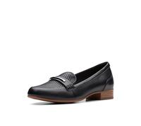 Clarks Women's Juliet Aster Loafer, Cuir Noir, 38 EU