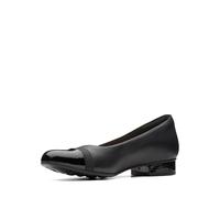 Clarks Women's Juliet Monte Pump, Black Leather/Synthetic, 050 M US