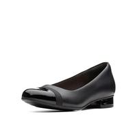 Clarks Women's Juliet Monte Pump, Black Leather/Synthetic, 085 N US