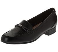 Clarks Women's Juliet Shine Loafer, Noir/Croco, 37.5 EU