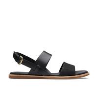 Clarks Femme Karsea Strap Sandales, Noir combiné, 37 EU