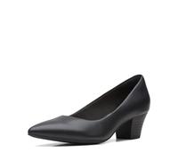 Clarks Women's Kyndall Iris Pump, Cuir Noir, 35 EU
