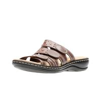 Clarks Women's Leisa Cacti Slide Sandal, Brun/multicolore, 38 EU