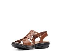 Clarks Femme Leisa Janna Sandale, Marron Clair/Cuir, 39 EU