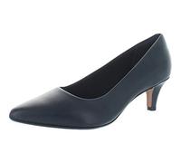 Clarks Women's Linvale Jerica Pump, Blue Navy Leather, 3.5 UK