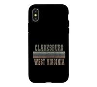 Clarksburg rétro, Virginie-Occidentale Coque pour iPhone X/XS
