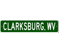 Clarksburg West Virginia Metal Wall Decor City Limit Sign