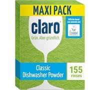 claro Classic Poudre pour lave-vaisselle écologique - 2,8 kg de poudre pour lave-vaisselle - Sans phosphate, écologique et végétalien - 155 lavages