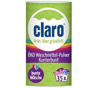 claro Kunterbunt Lessive en poudre pour linge coloré - Végétalien et durable - 35 lavages - 1 kg