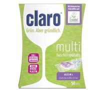 Claro Multi All-in-1 Lot de 50 tablettes de lave-vaisselle sans phosphate