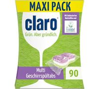 claro Tablettes lave-vaisselle Tout-en-1, 90 doses, sans phosphate