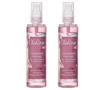 ClaRose - Gel nettoyant pour le visage enrichi en acide hyaluronique et en huile de rose 100 % naturelle, 150 ml (lot de 2)