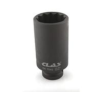 CLAS Equipements Douille à Choc écrou moyeu VAG 12 pans 32mm 1/2" L.85mm CR-Mo - SA 7042