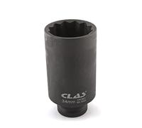 CLAS Equipements Douille Choc écrou moyeu vag 12 pans 34mm 1/2" L.85mm - SA 7043