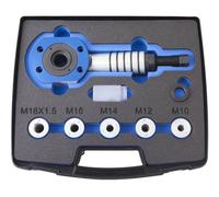 CLAS Equipements Vérin traversant mécano-hydraulique 12T + adaptateurs pour Silent Bloc Poids Lourd - Oh 3512