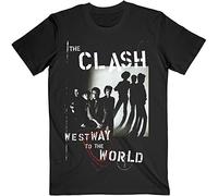 Clash - the - T-Shirt # S Unisex Black # Westway to The World [Import]
