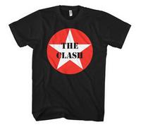 Clash the - The Clash T Shirt Star Badge Logo Nouveau Officiel Homme Noir Size M