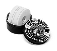 Clask Kit Finger Tape résistant de 4 rouleaux (54 m) et 2 largeurs | Sparadrap de sport pour doigts 100 % coton respirant et facile à couper | Idéal pour l'escalade, le crossfit et le handball (blanc)