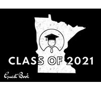 Class Of 2021 Guest Book: Minnesota Map, Artistic Us State. Patriotic Graduation Theme Keepsake, Memory, Advice And Guest Sign In Book.