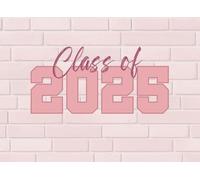Class Of 2025: Pink End Of College, Uni, Primary & Secondary High School, Year 6, 11, 13, Graduation Leaving Keepsake Book For Classmates, Teachers & Family To Sign Messages, Autographs & Well Wishes
