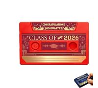 Class of 2026 Carte de vœux parlante avec enregistrement vocal de 5 minutes pour l'obtention d'un diplôme, enregistrez chaque mémoire vocale sincère, cadeau pour diplômés