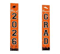 Class Of 2026 Commemorative Banner In Polyester Fabric For Graduation Party Supplies And Ceremony Decoration Applications(E)