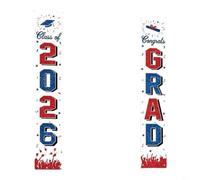 Class Of 2026 Commemorative Banner In Polyester Fabric For Graduation Party Supplies And Ceremony Decoration Applications(H)