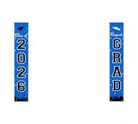 Class Of 2026 Commemorative Banner In Polyester Fabric For Graduation Party Supplies And Ceremony Decoration Applications(A)