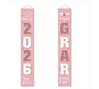 Class Of 2026 Commemorative Banner In Polyester Fabric For Graduation Party Supplies And Ceremony Decoration Applications(K)