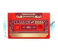 Class of 2026 - Souvenir de remise de diplôme enregistrable - Cadeau pour camarades de t diplômés - 300 secondes - Rétro - Cadeau pour camarades de t diplômés