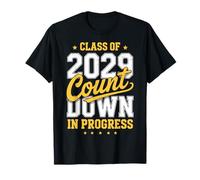 Class Of 2029 Count Down Fun First Day 8th Grade Graduation T-Shirt