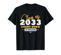 Class of 2033 Compte à rebours en Forme de cœur pour Remise de diplôme T-Shirt