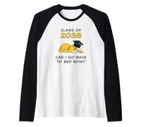 Class of 2038 - Can I Go Back to Bed Now? Funny Graduate Dog Manche Raglan