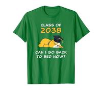 Class of 2038 - Can I Go Back to Bed Now? Funny Graduate Dog T-Shirt