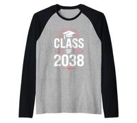 Class of 2038 Chapeau Diplôme Étudiant Fierté Réussite Manche Raglan