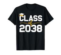 Class of 2038 Grow with Me Checklist Kindergarten 12e année T-Shirt