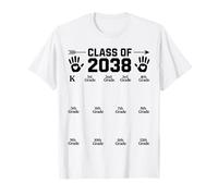 Class of 2038 Grow with Me Handprint Pre-K 12e année T-Shirt