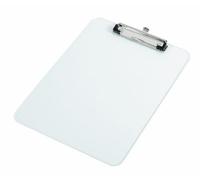 Class' - Plaque Porte Bloc transparente à Pince - PLATRANS - PVC et Métal - Résistant - 22,5 x 31,5 cm