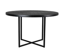 Table ronde de repas en bois noir Class 120'