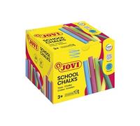 Classcolor Boîte de 100 craies anti-poussière - Spéciales pour dessiner au sol - Idéales pour jeux et peintures murales sur asphalte - Retrait facile