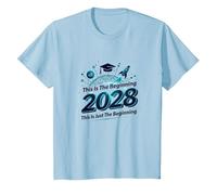 Classe 2028 : ce n'est Que Le début T-Shirt, Enfant, Bleu Céleste, 12 Ans