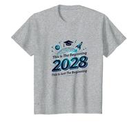Classe 2028 : ce n'est Que Le début T-Shirt, Enfant, Gris Chiné, 4 Ans